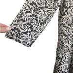 Club Monaco  Silk Dress 4 Black White Whimsical Floral Fairy‎ Boho Cottagecore Photo 6