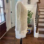 easel  NWOT Layered Fringe Cream Knit Top Photo 2