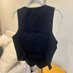 Amazon QINSEN Womens V Neck Vest Top Sleeveless Button Down Fully Lined Solid Going Out Crop Tops Photo 3