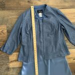 Alex Evenings Sequin Two-Piece Dress W/Jacket Blue Sz 12 Chiffon Midi A-line MOB Photo 9