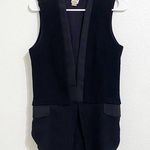 Haute Hippie  blazer vest black tuxedo style size 4 Photo 0