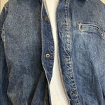 ZARA Denim Bomber Jacket | Small | Blue Jean Retro Streetwear Photo 3
