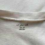 Urban Outfitters white ribbed cropped front tie  top Photo 1