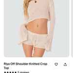 Edikted Riya Off Shoulder Knitted Crop Top Photo 0