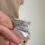 American Vintage JESSICA ASH Vtg Y2K Crochet Tan Short Sleeve Cottage Preppy Top Womens Small Photo 5