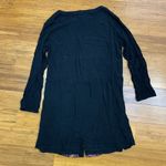 Skies Are Blue Skies‎ Are Blue Embroidered Tunic Top Womens Size Small Black Boho Button Front Photo 3