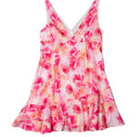 Morning Mist Dress Womens 8 Pink Floral Flowers Mini Feminine Romantic Flirty Photo 0