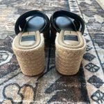 NWOT Dolce Vita Platform sandal Eldora Heels White Black Raffia Size 6 Photo 3