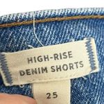 Madewell Womens High Rise Distressed Denim Shorts Jordie Wash Size 25 Photo 9