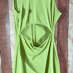 Iris ‎ Lime Green Cutout Dress Size Medium Photo 0