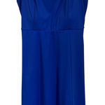 LuLaRoe  Blue Cross Back Fit & Flare Midi Dress Sleeveless Stretchy Sz S Photo 0