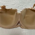 Aerie Real Power Gold Satin Lace Unlined Full Coverage Balconette Bra Sz 34DD Photo 6
