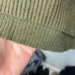 Madewell  Thompson Pocket Pullover Sweater Dark Olive Green Oversized Ribbed M Photo 9