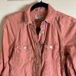 Pilcro Anthropologie  Rust Orange Stretch Linen Shorts Romper Size xxs Photo 4