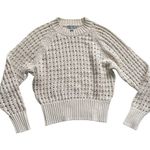 J.Crew Women’s Pointelle Crewneck Sweater in Dusty Ivory Cream | XS Photo 1