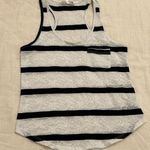 Mary Jane Black and White Lace Tank Top Photo 0