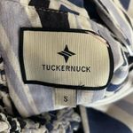 Tuckernuck Tuckernut Blue & White Linen Blend Palm Alston Midi Dress Sleeveless Size Small Photo 8