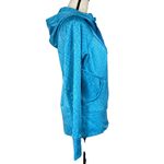 Athleta Medium Jacket Full-Zip Space-Dye Hooded Pockets Stretch Thumbholes Blue Photo 3