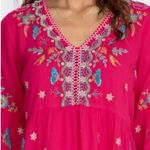 Johnny Was heavily embroidered ARZELLA TIERED
DRESS. Rare color Photo 5