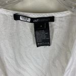 Jay Godfrey White Zebra Print Jacquard Draped Wrap Top Size 4 Photo 3