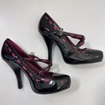Spirit Goth Maryjanes Black Patent Metal Bat Heels Stilettos Fashion Witchy Halloween 9 Photo 5