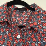 En Saison Enchanting Floral Cottagecore Summer Dress Maxi Modest Red Size M Photo 3