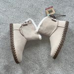 NEW MUK LUKS Flexi Albany Women's Suede Winter Boots Wool Lining Tan Size 11 Photo 6