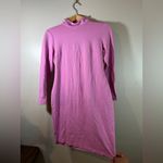 Bar III Coquette Adorable Bubble Gum Pink Mock Neck Long Sleeve Bodycon Dress S Photo 8
