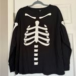 Halloween Skull Skeleton Glow in the Dark Pajamas size 1X Black Photo 5