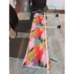 Pretty Little Thing  US 12 Multicolor Pleated Cowl Neck Maxi Dress Spaghetti Strap Photo 10