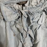 Lauren Ralph Lauren Women’s Twill Denim Ruffled Blue Dress Size 8 Photo 14