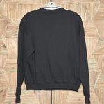 Morning Sun Womens Black Sweatshirt Size PM Floral Dog Print Vintage 90s Photo 3