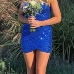 Honey and Rosie Blue Homecoming  Dress Royal Photo 0