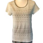 Sojo Blouse Womens S Used Gray Cream Photo 2