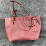 Michael Kors  Charlotte Large Leather Top Zip Tote Bag burgundy Photo 5