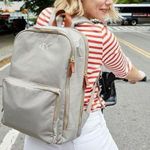 Mark & Graham Commuter Backpack, Grey and Brown Leather Gray Photo 0