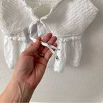 American Eagle  White Sheer Tie Chest Baby doll tank S Photo 3