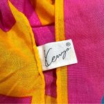 Vintage Kenzo Lightweight Cotton Scarf Pink Photo 7