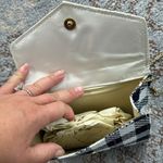 Vintage Rafael Linen Blend Plaid Skirt, Blazer & Purse Set Black White 16 Photo 15