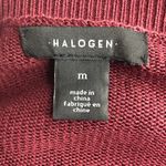 Halogen Burgundy Tiered Sweater - Size Medium Photo 6