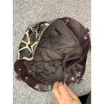 Giraffe Print Faux Leather Satchel Tote Bag Brown Handles Women’s Photo 10