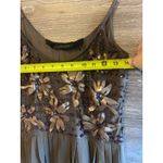 Patrizia Pepe dress short size 42 medium brown beaded party cocktail Italy Photo 7