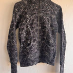 Lululemon Scuba Zip Up Hoodie II Size 8 Space Dye Black Purple White Athleasure Photo 0