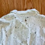 CAbi  #5162 Spring Portrait White Floral Lace Shirt Jacket Womens Medium Photo 9