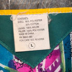 Vintage IZZA Byer California Teal & Pink Jacket women's Size L Blue Size L Photo 2