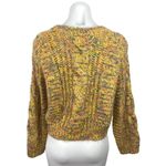 Pull & Bear  Yellow Multicolor Crew Neck Long Sleeve Pullover Sweater Top Size M Photo 1