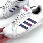 Adidas Grand Court White Floral Size 6.5 Photo 0