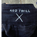 American Eagle Super Stretch AEO Twill X Black Low-Rise Chino Shorts 4 Photo 7