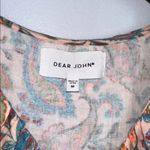 Dear John  ruffle floral blouse size medium Photo 3