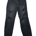 RSQ Womens Black Distressed "Baggy Jean" Denim Pants Size 14 Photo 0